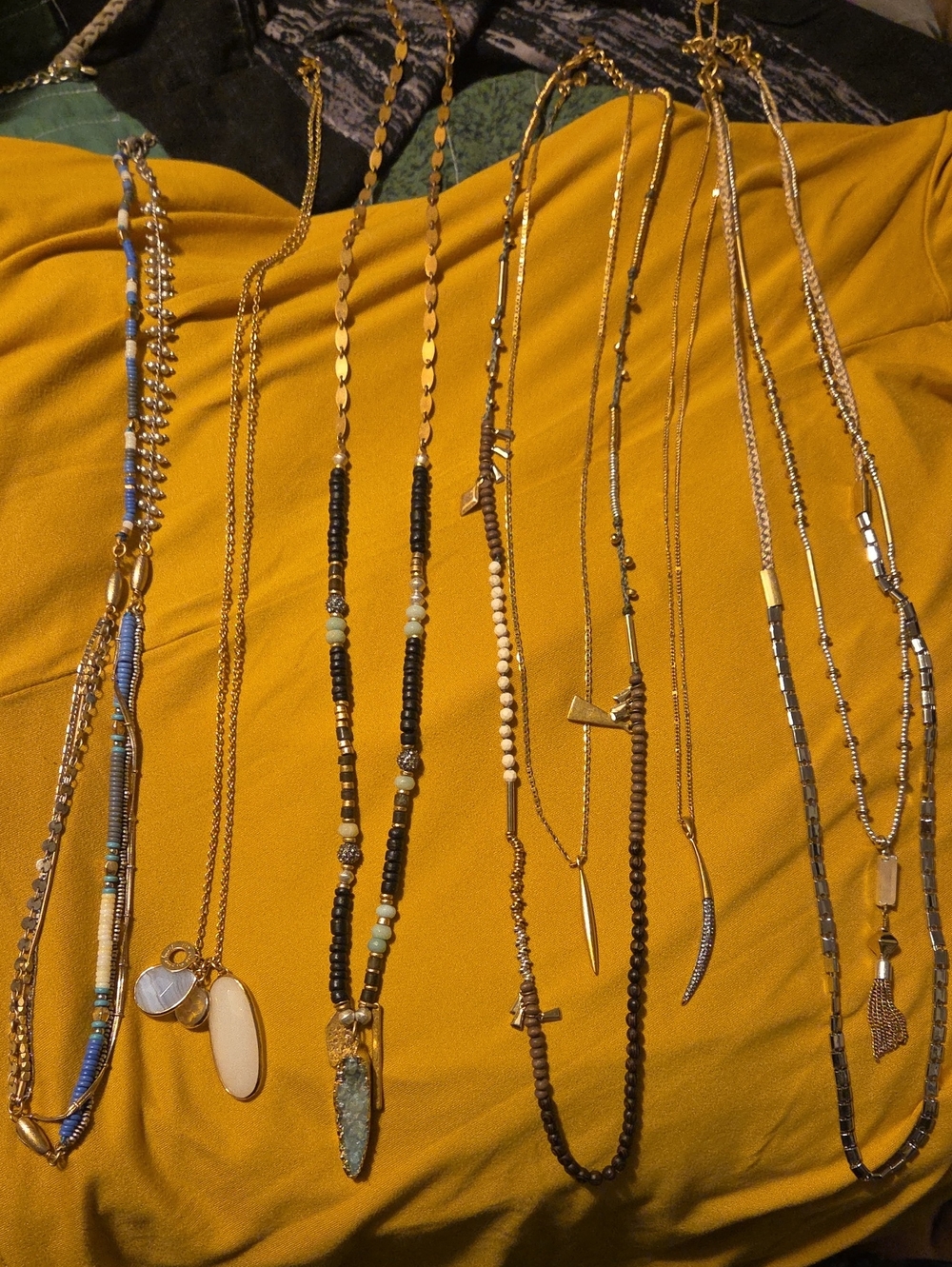 Lot Of 7 Long Necklaces